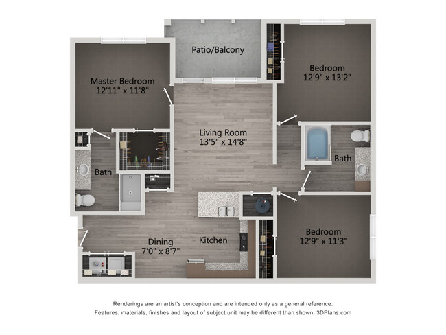 Floorplan - Oakwood Flats