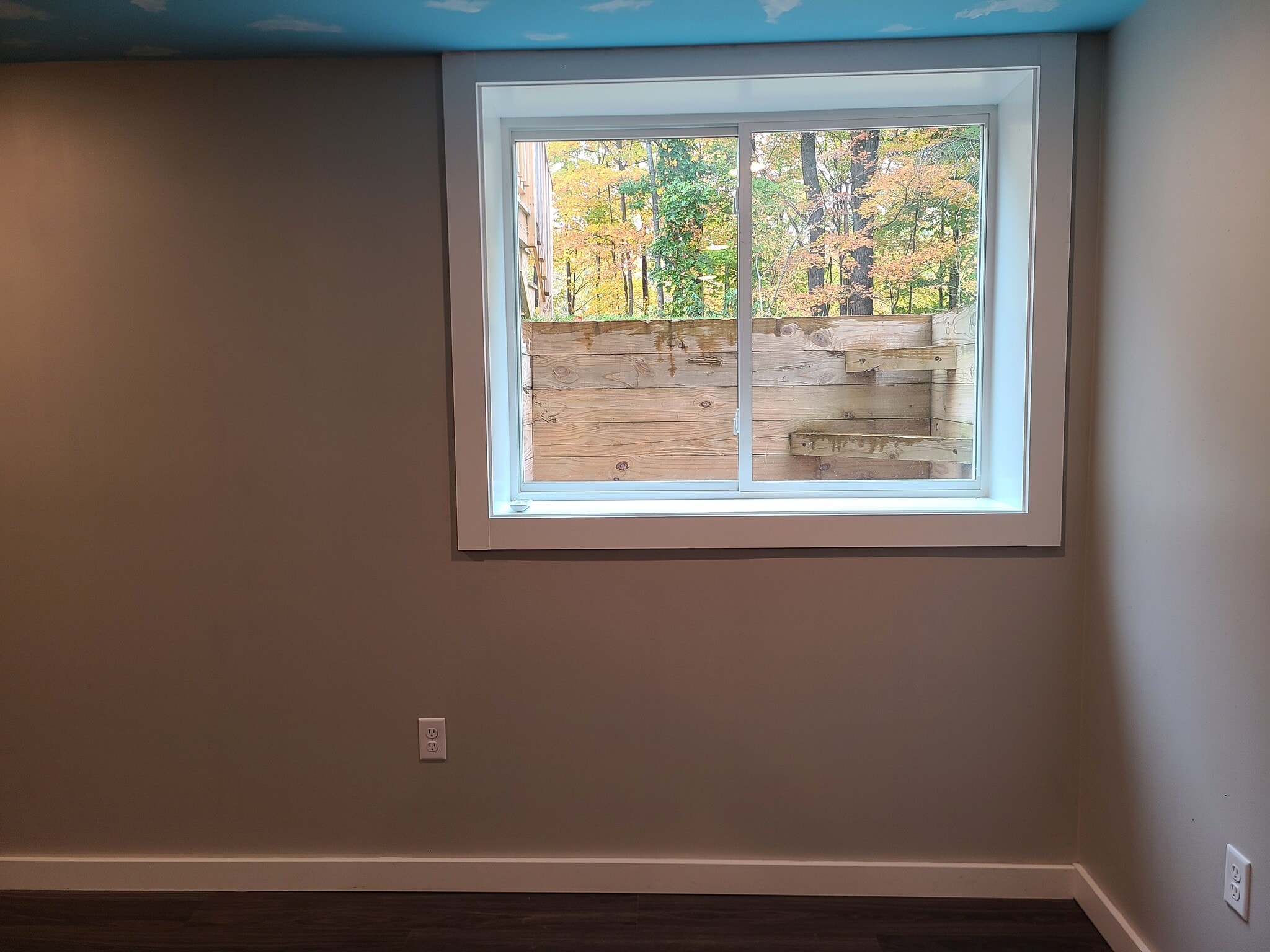 This is the large egress window in the downstairs level. It lets in so much light! - 24 Wilsons End Pl