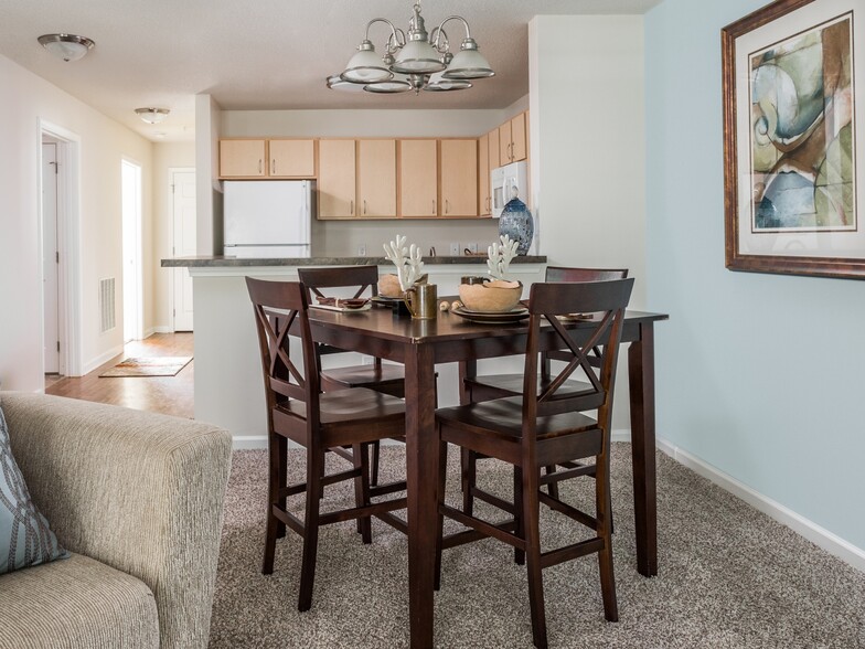 Open Dining Room, Living Room and Kitchen - Tides at Calabash Apartments