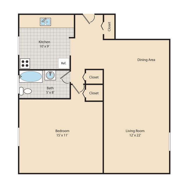 Floorplan - Glenwood Gardens Apartments