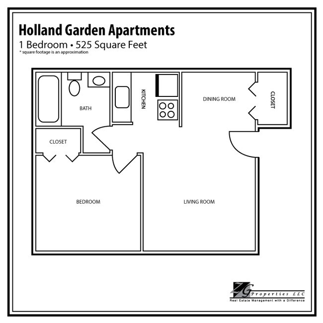 Floorplan - Holland Gardens Apartments