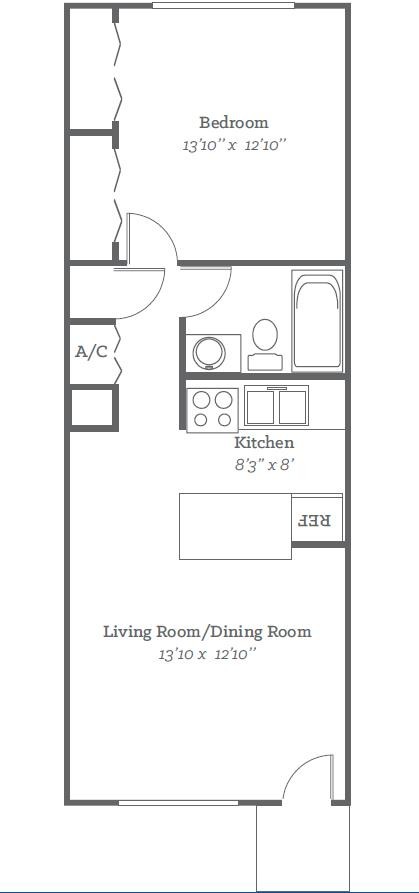 Floorplan - The Fountains Apartments - Phase I &  II