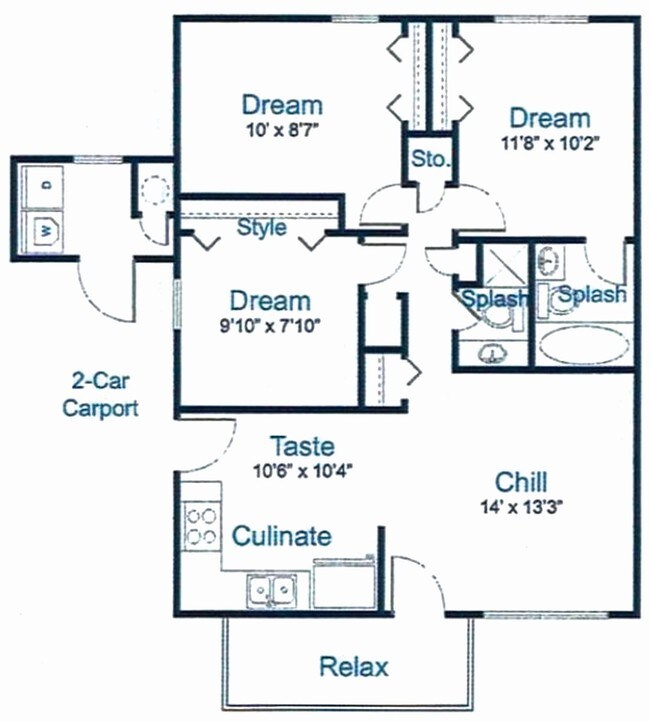Floorplan - Summer Stone Duplexes