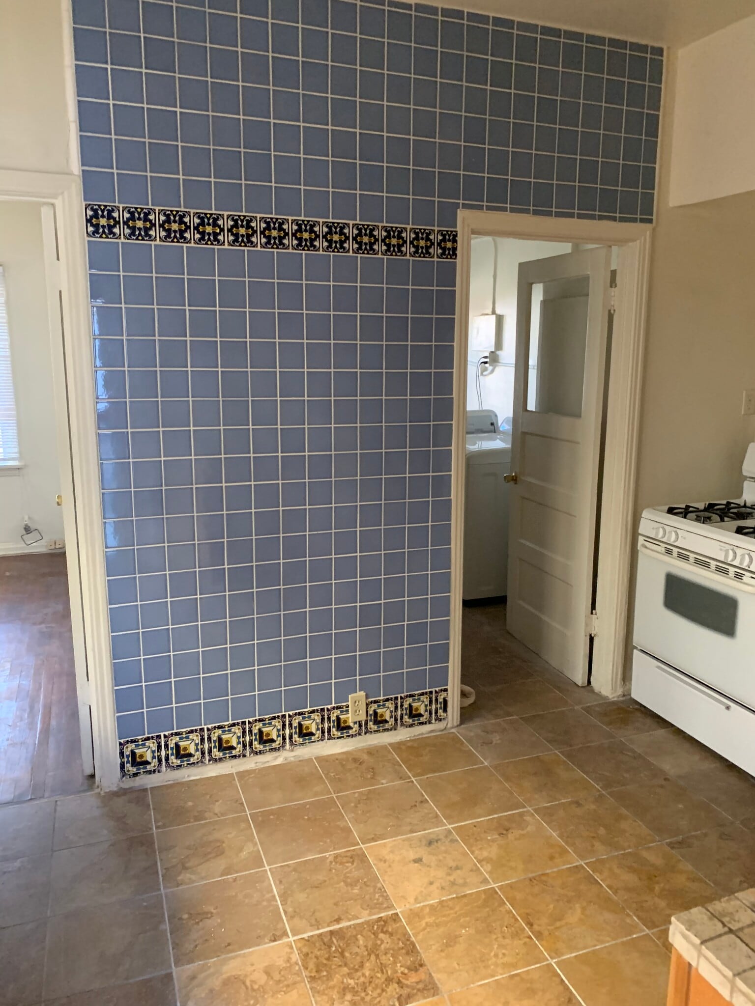 Kitchen Custon Tile/Stone floors - 822 S Curson Ave