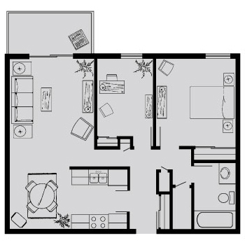 Floorplan - Kensington Woods Apartments