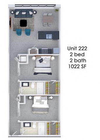 Floorplan - Fording Flats - All Utilities Included