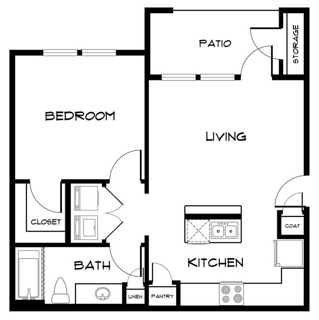 Floorplan - Pebble Brook Apartments