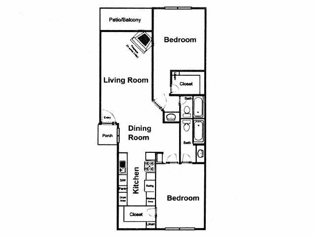 2BR/2BA - Coventry Park