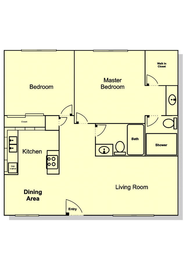 Sutter Mill 2 bed 2 bath Floorplan.jpg - Sutter's Mill