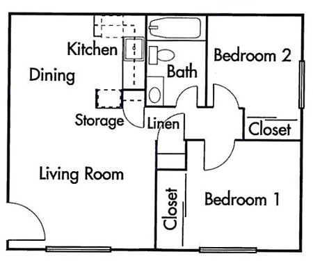2BR/1BA - Rosewood Park Senior Apts