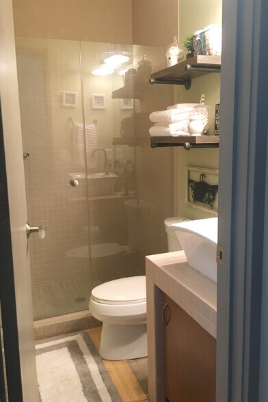 Second bathroom offers a walk-in shower. - 2074 Euclid Ave