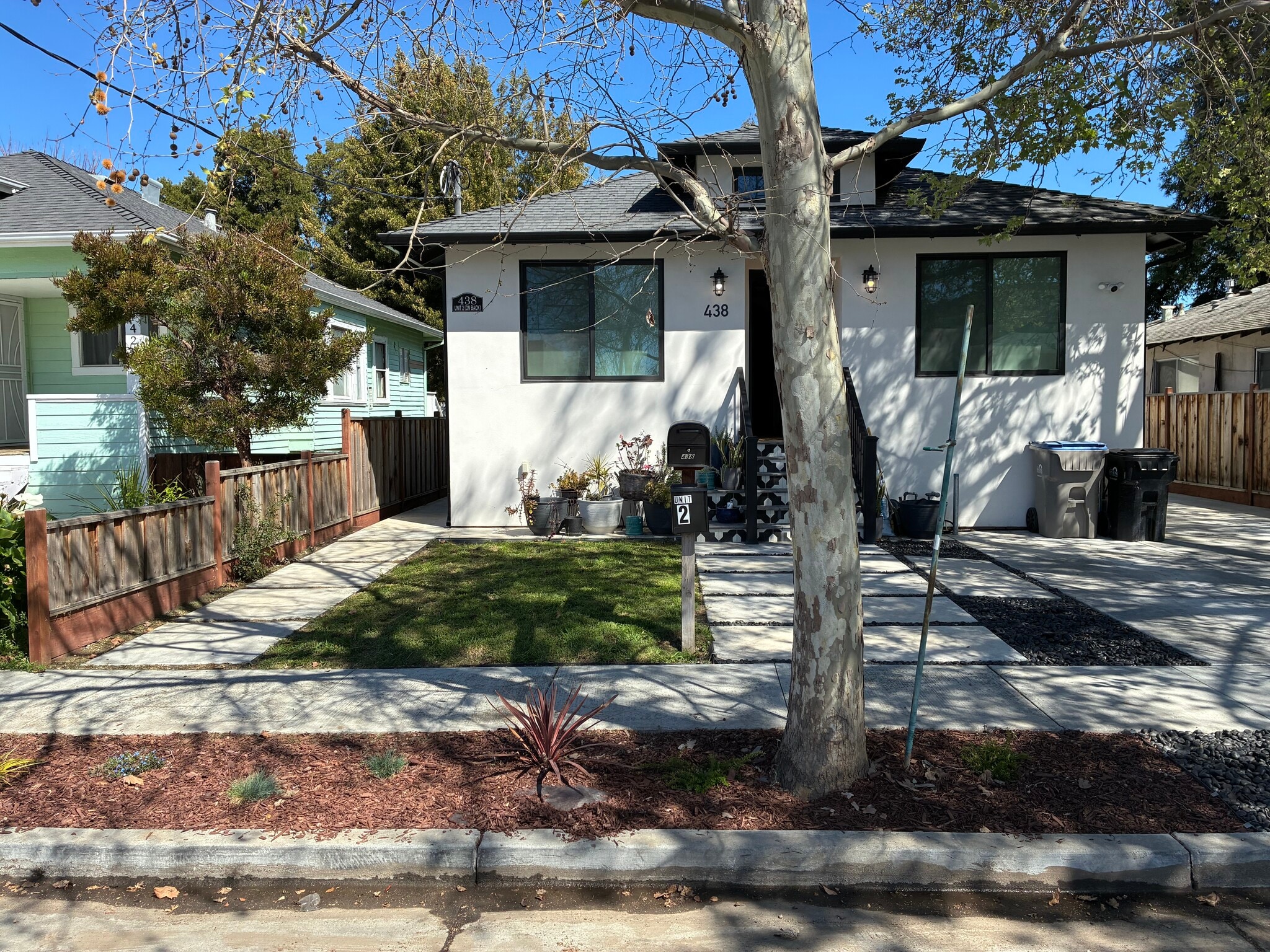 Private entry path to the left of front house - 438 Minor Ave