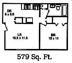 1BR/1BA - Kensington Place Apartments