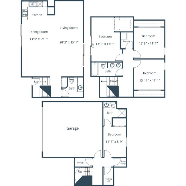 Floorplan - Townhomes at Mallard Creek