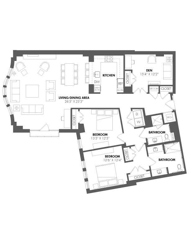 Floorplan - The Residences at Eastern Market