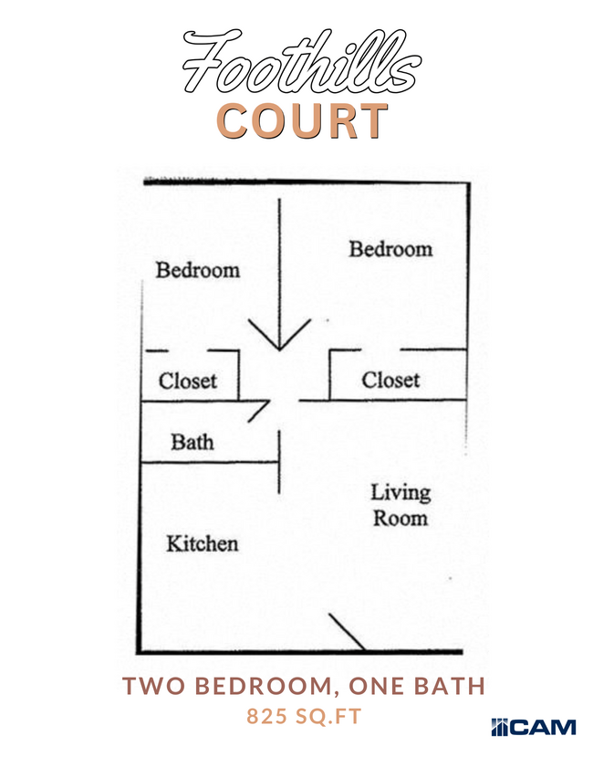 Floorplan - Foothills Court Apartments