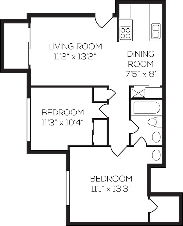 Floorplan - Tall Timber Apartments