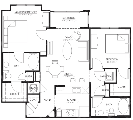 2BR/2BA Harmony - Cambria at Cornerstone