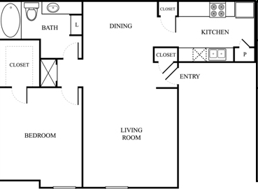 1BR/1BA - The Colony