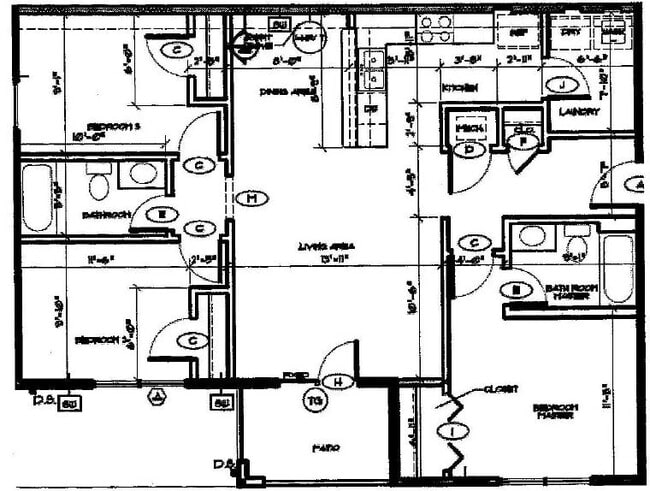 Floorplan - Harbins Manor Apartments