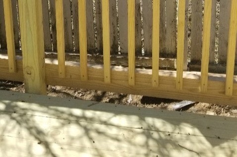 View of deck floor - 2116 Thaler Ave