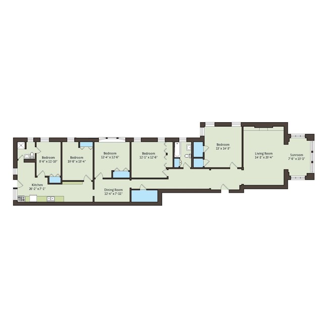 Floorplan - 5218-5220 S. Kimbark Avenue