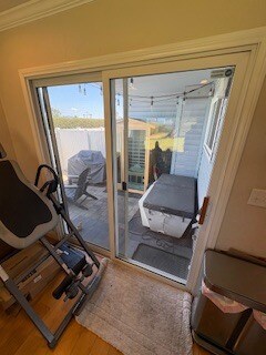 Office slider to backyard - 24581 Harbor View Dr