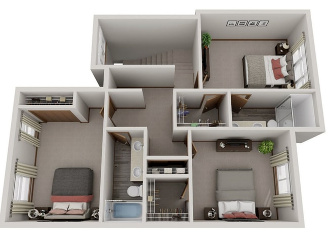 Birdwatcher Townhome Floor 2 - Residences at Indian Trail