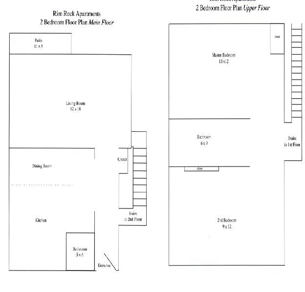 2BR/1.5BA - Rim Rock Villa Apartments