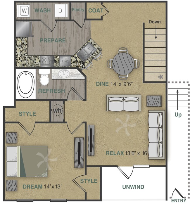 Floorplan - Stonepost Crossing Apartments