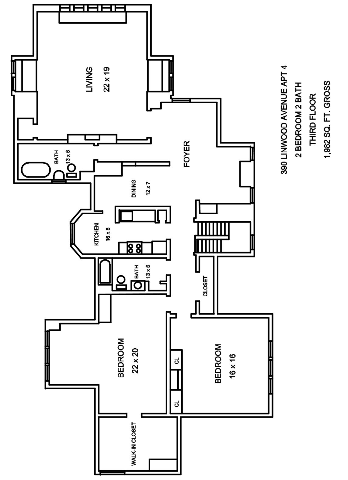 Floor Plan - 390 Linwood Ave