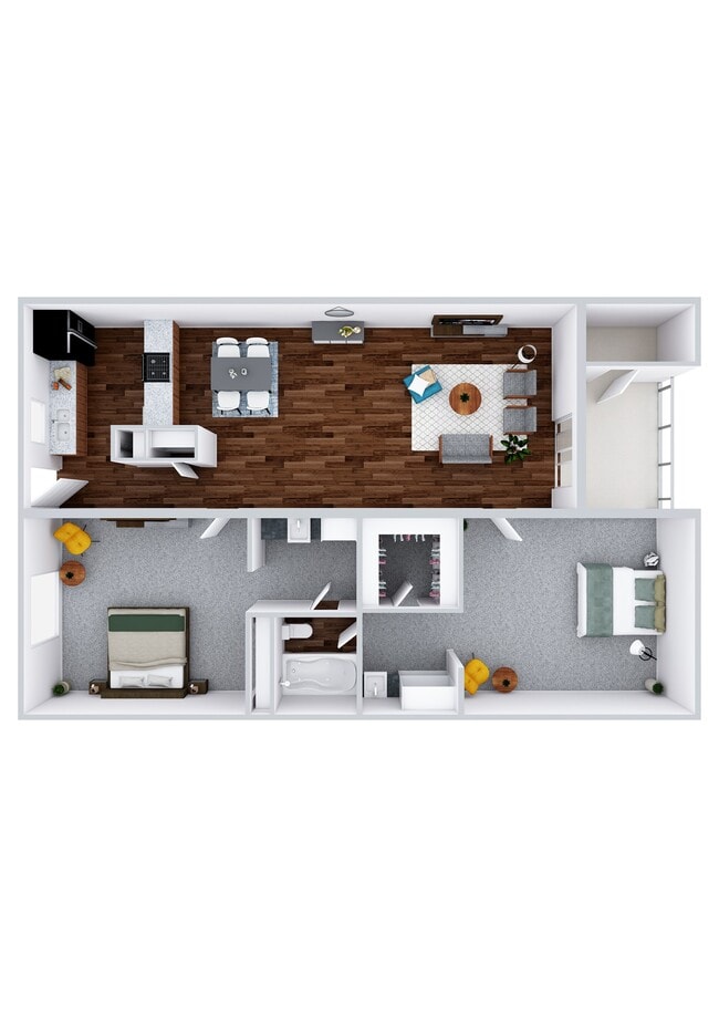 Floorplan - Townhomes on the Park Apartment Homes