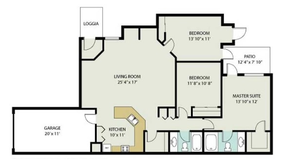 Floorplan - Inverness Apartments