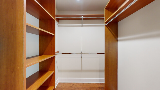 Walk-in closet, with organizers - 2121 Virginia Ave