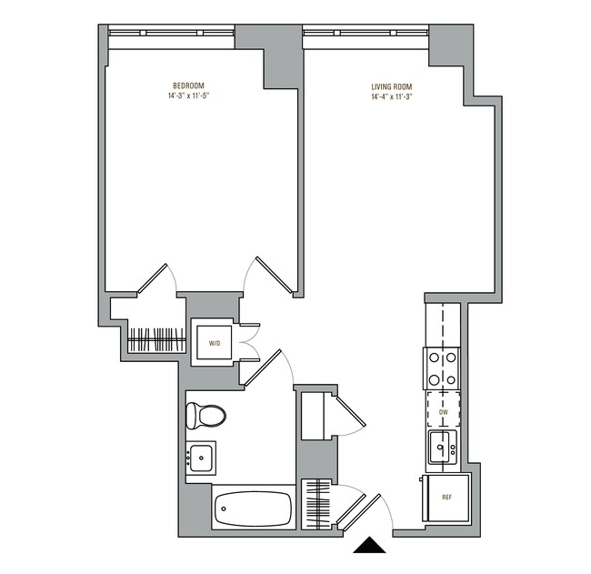 Floorplan - Hoyt & Horn Apartments