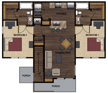 2BR/2BA - Millennium on Post