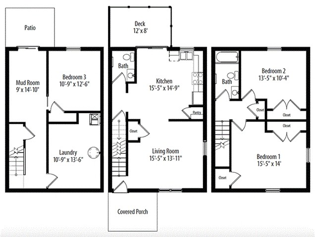 Floorplan - Towns on Evelyn