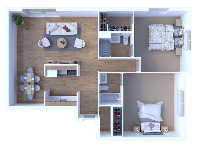 GoshenTerrace 2BD 2Bath 995sqft - Goshen Terrace II