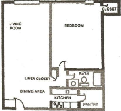 1BR/1BA - Village Garden