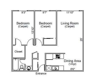 2BR/1BA - 2405 Monterey Dr
