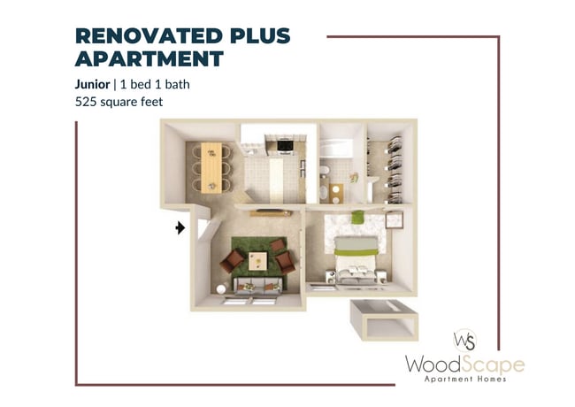 Junior Renovated Plus - Woodscape Apartments