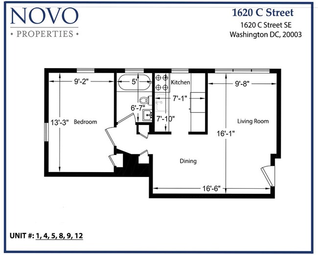 Floorplan - 1620 C Street Apartments