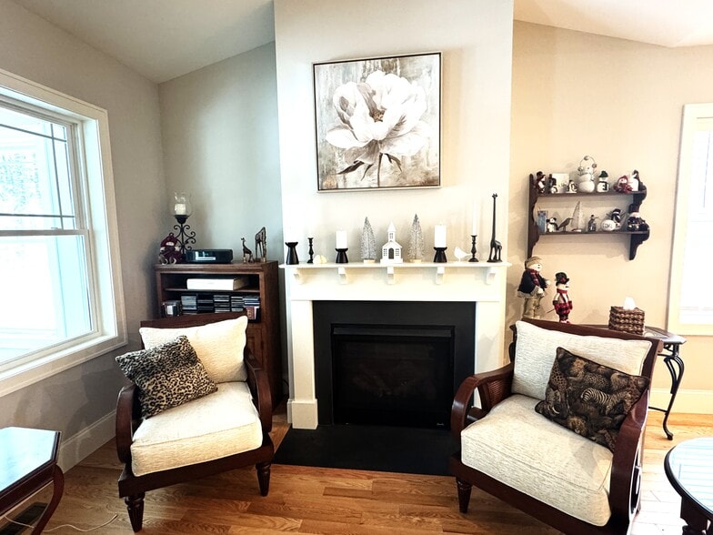 Living Room Fireplace - 32 Abenaki Cir