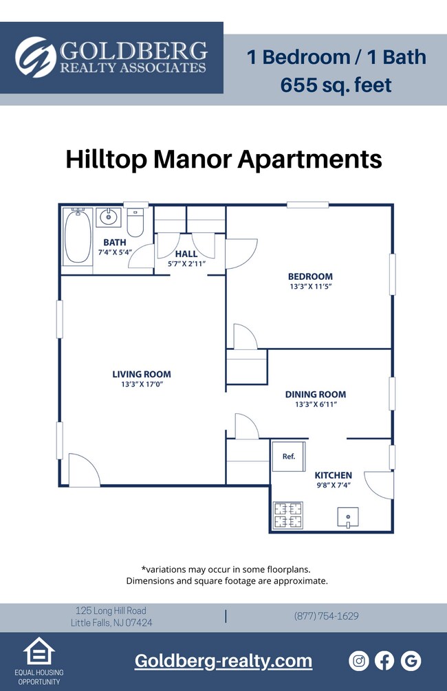 Floorplan - Hilltop Manor Apartments