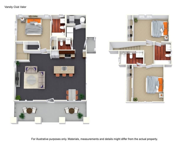 Valor Floorplan - Varsity Club | Student Housing