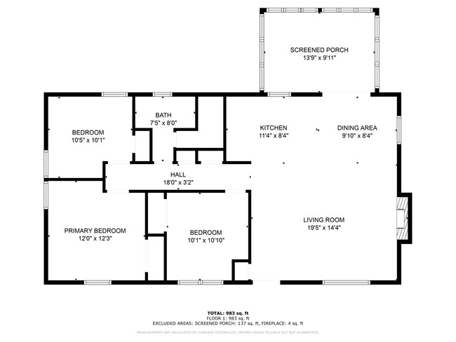 Floor plan - 100 Olinda Dr