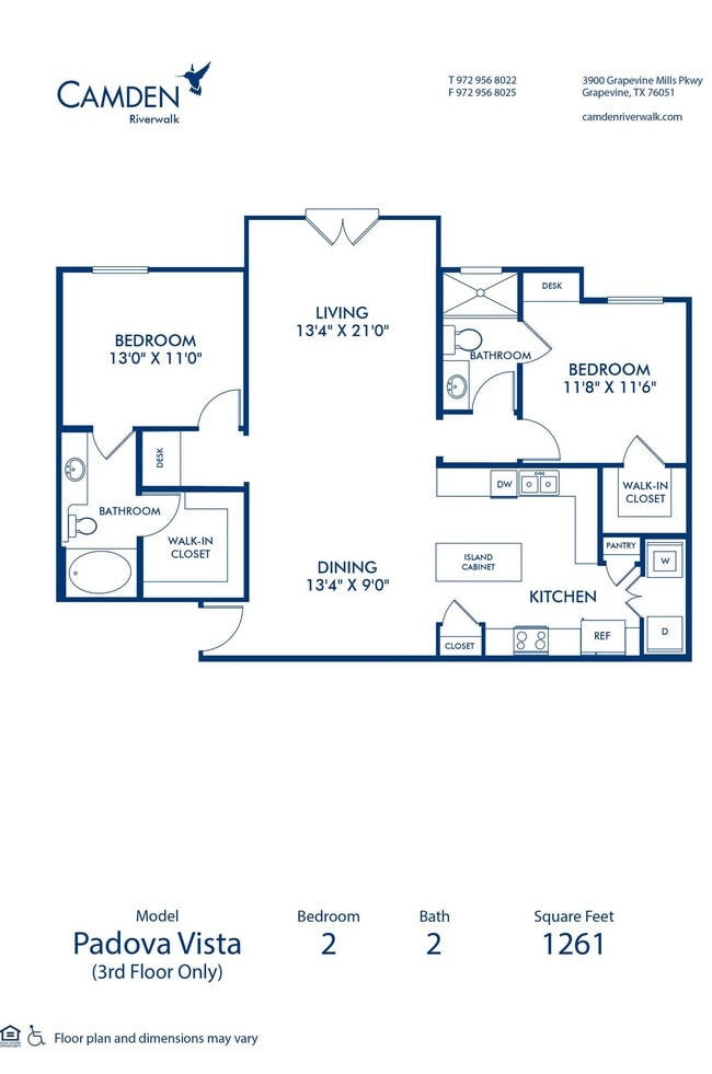 Floorplan - Camden Riverwalk