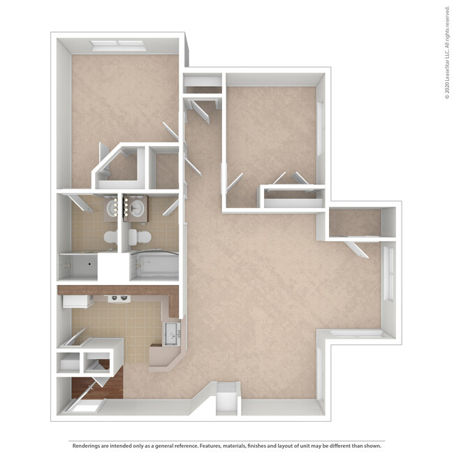 The Balmoral 3D Unfurnished - Windsor Crossing Apartments