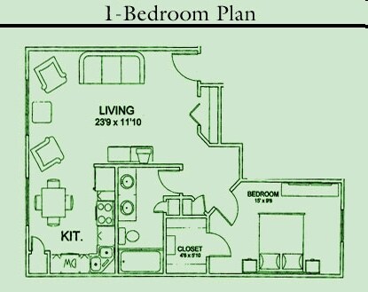 1BR/1BA - Pine Lake Village Apartments