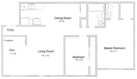 2BR/1.5BA - Anderson Square